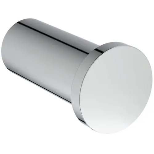 Handtuchhaken aus Chrom mit einer runden, flachen Vorderseite. Ideal Standard Produkt, geeignet für die Montage in Badezimmern oder Duschen.